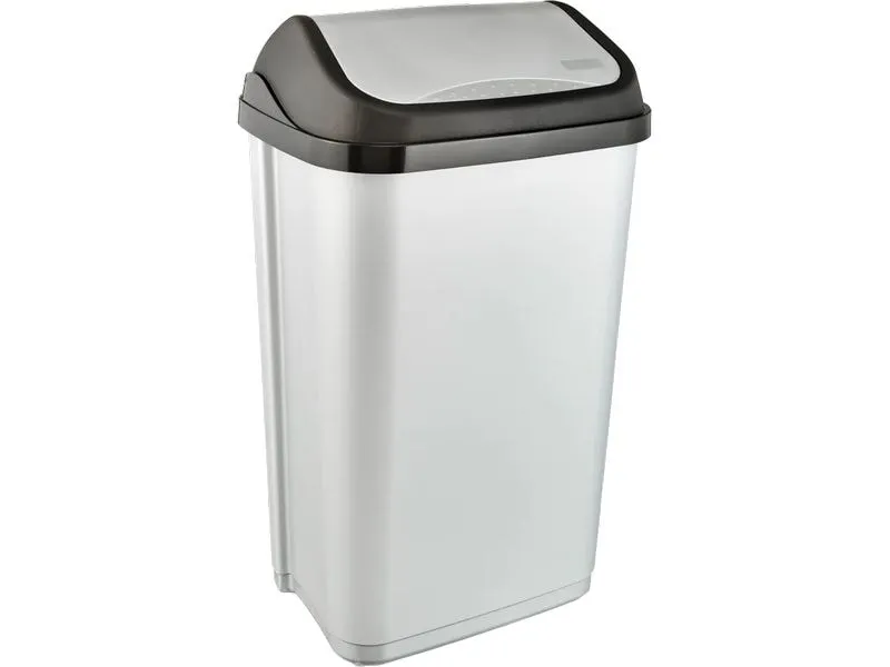 keeeper Abfalleimer Swantje 50 l, Schwingdeckel, light silver keeeper Abfalleimer Swantje 50 l, Schwingdeckel, light silver