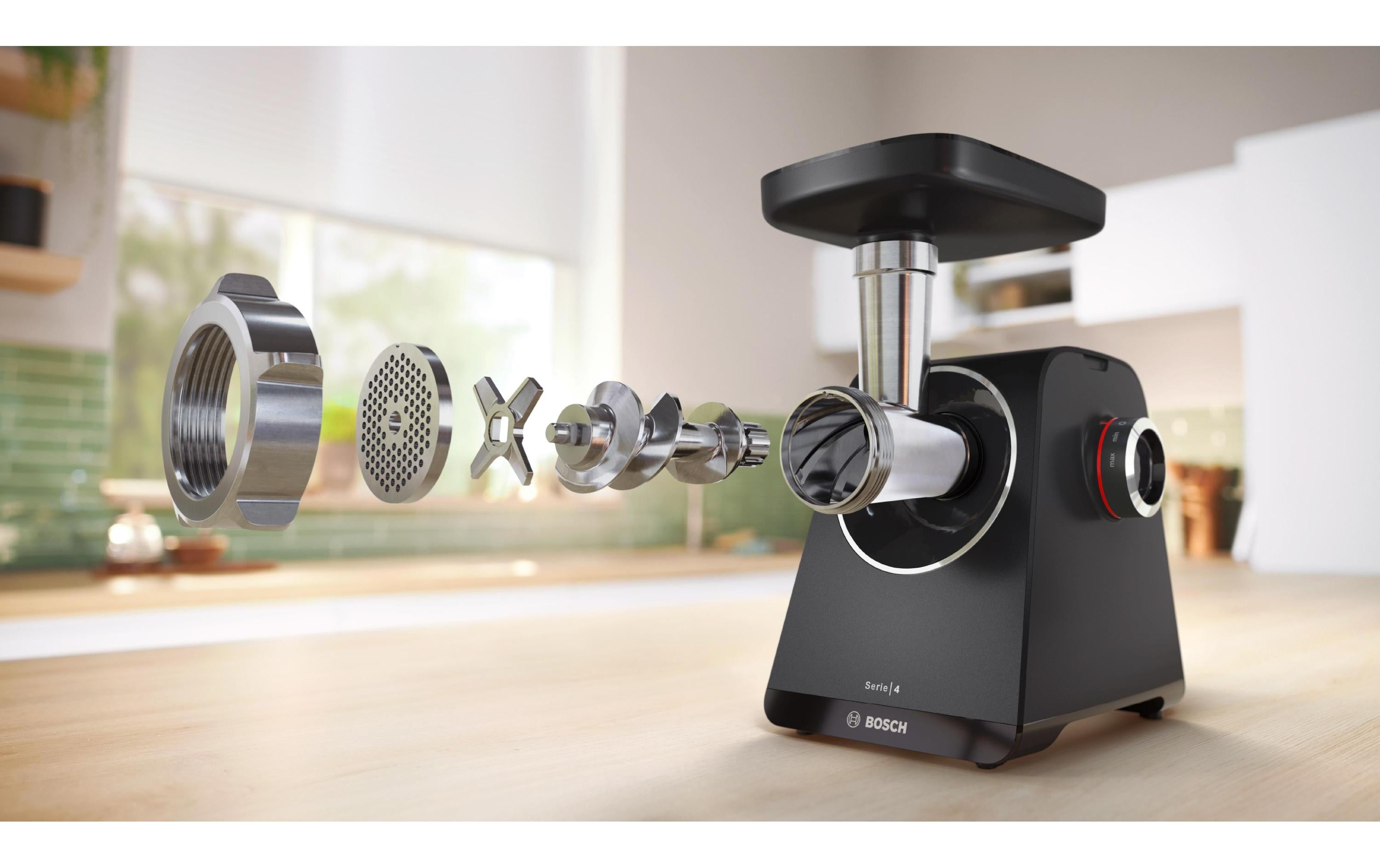 Bosch Fleischwolf MultiPower MFWS440B Schwarz
