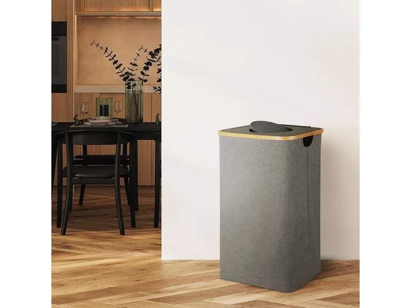 relaxdays Recyclingbehälter 100 L Grau relaxdays Recyclingbehälter 100 L Grau