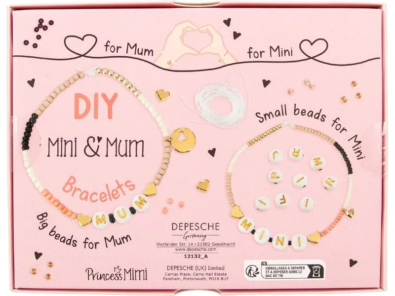 Depesche Perlen-Set Mini & Mum Mehrfarbig