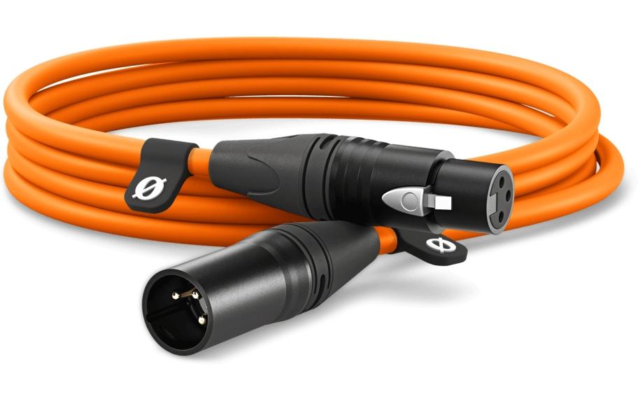 Rode XLR-Kabel XLRm-XLRf 3 m, Orange Rode XLR-Kabel XLRm-XLRf 3 m, Orange