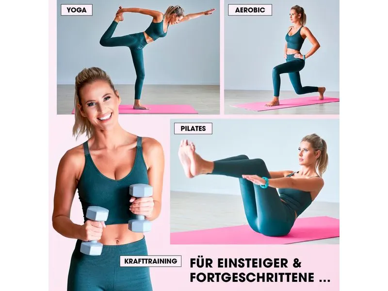 World Fitness Fitnessmatte Jivan 183 cm x 61 cm, Pink
