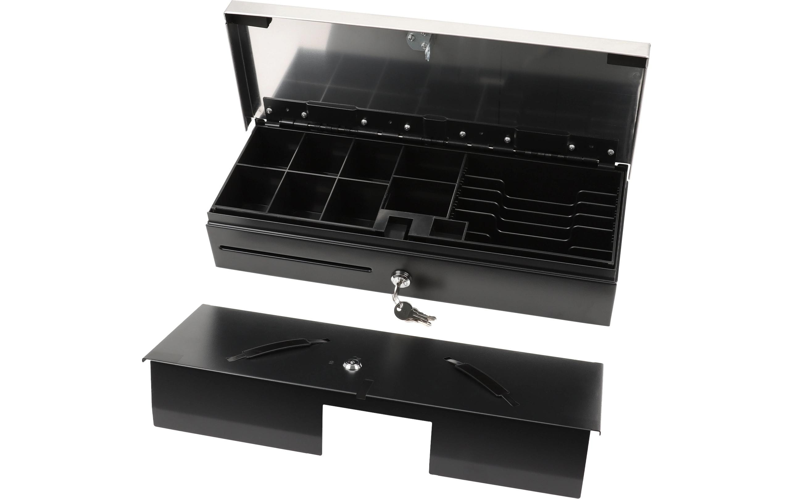 Olympia Kassenschublade HS-170S Schwarz/Edelstahl