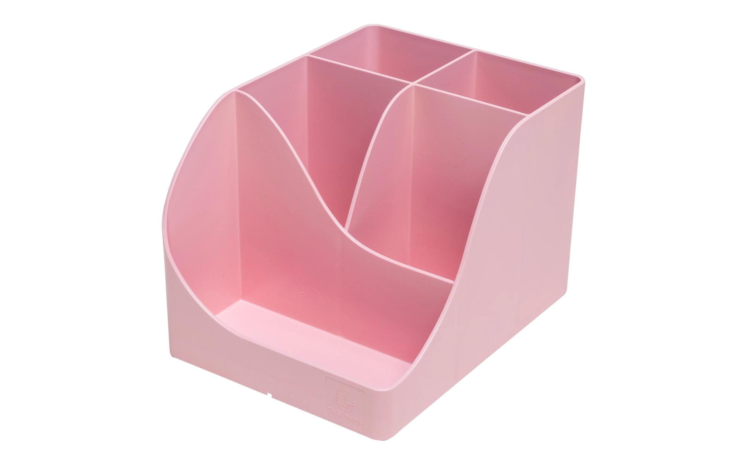 Exacompta Stiftehalter Pen Wave AutentiK, 5 Fächer, Bonbonrosa