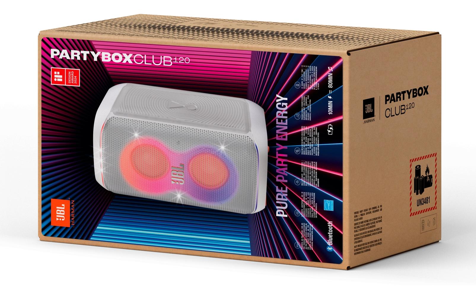 JBL Bluetooth Speaker PartyBox Club 120 Weiss