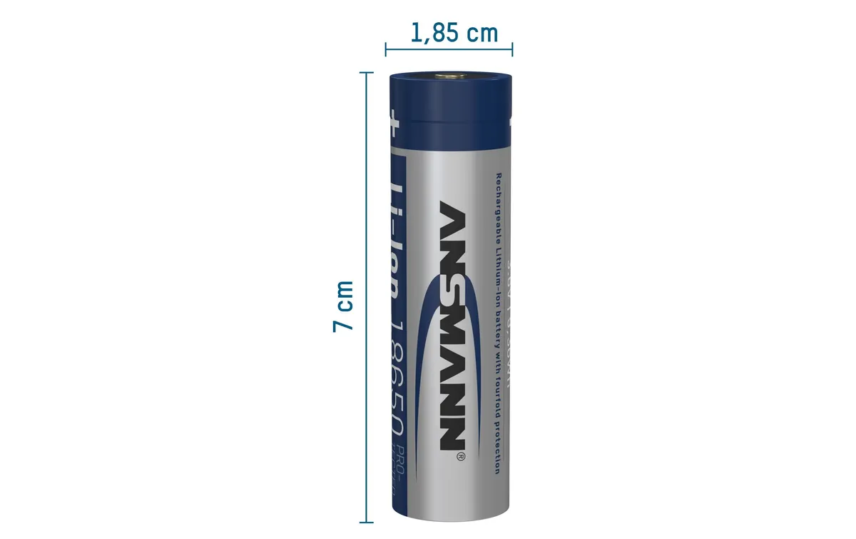 Ansmann Akku 18650 Typ 3400 3250 mAh mit Micro-USB Ladebuchse Ansmann Akku 18650 Typ 3400 3250 mAh mit Micro-USB Ladebuchse