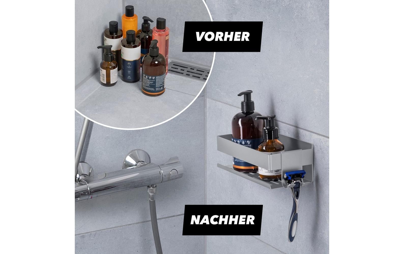 Benkstein Einzel-Duschorganizer Silber