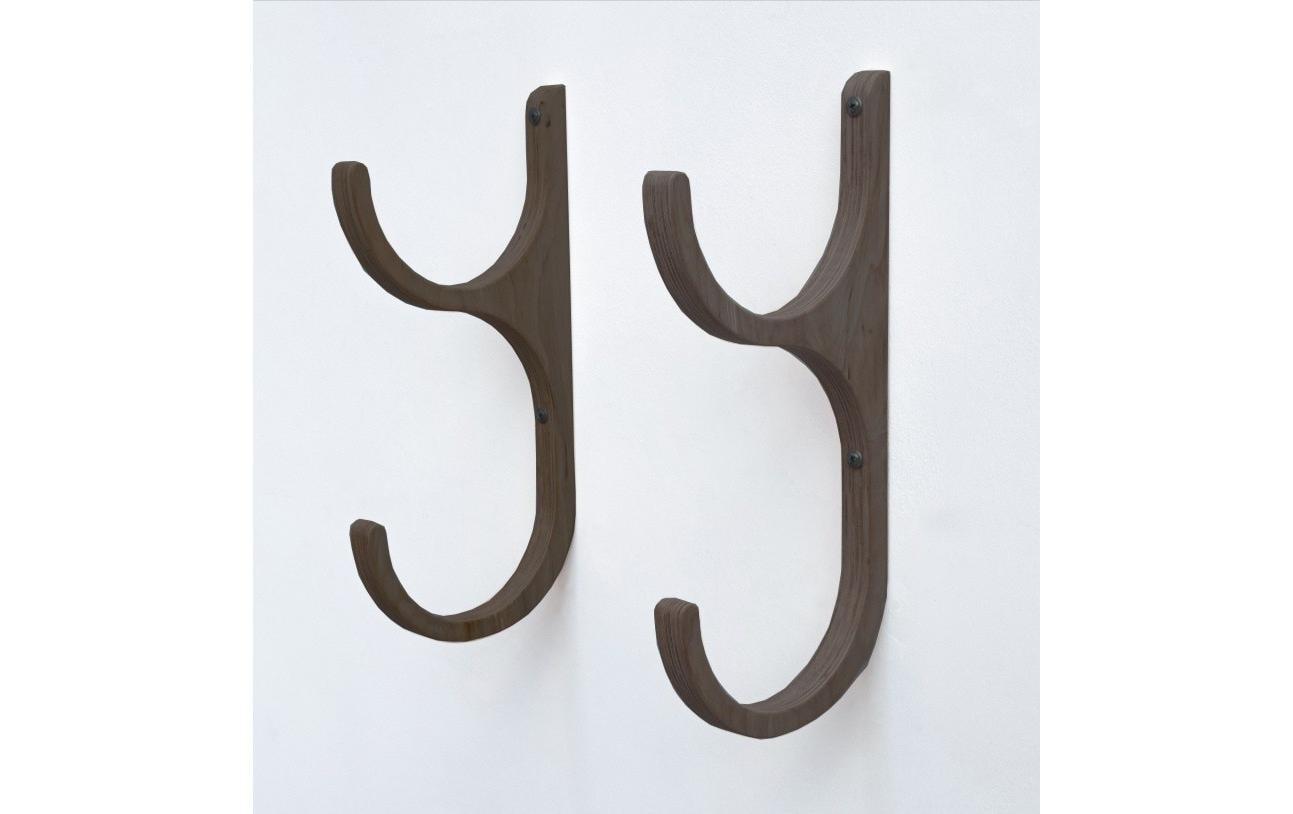 Woody Fashion Fitnessmatten-Wandhalterung Schwarz Woody Fashion Fitnessmatten-Wandhalterung Schwarz