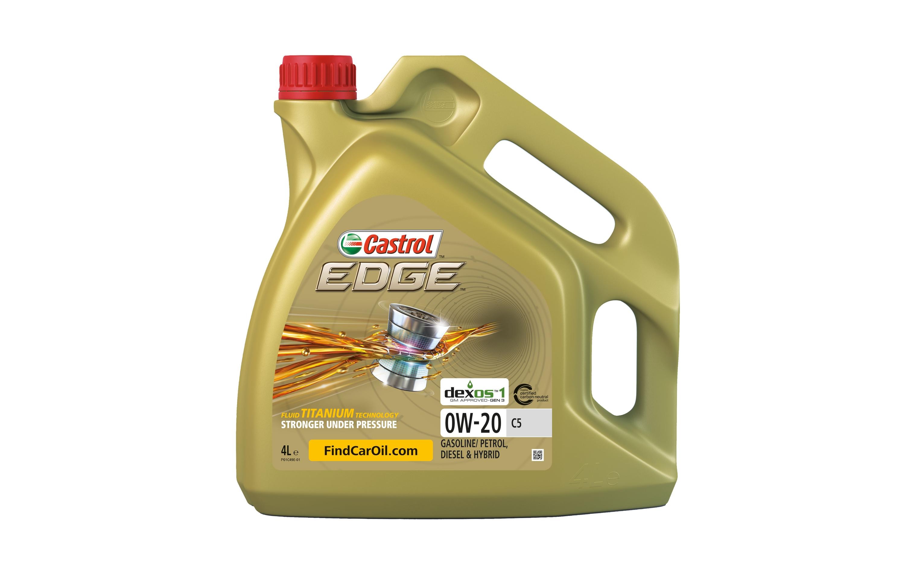 Castrol Motorenöl EDGE 0W-20 C5, 4 l