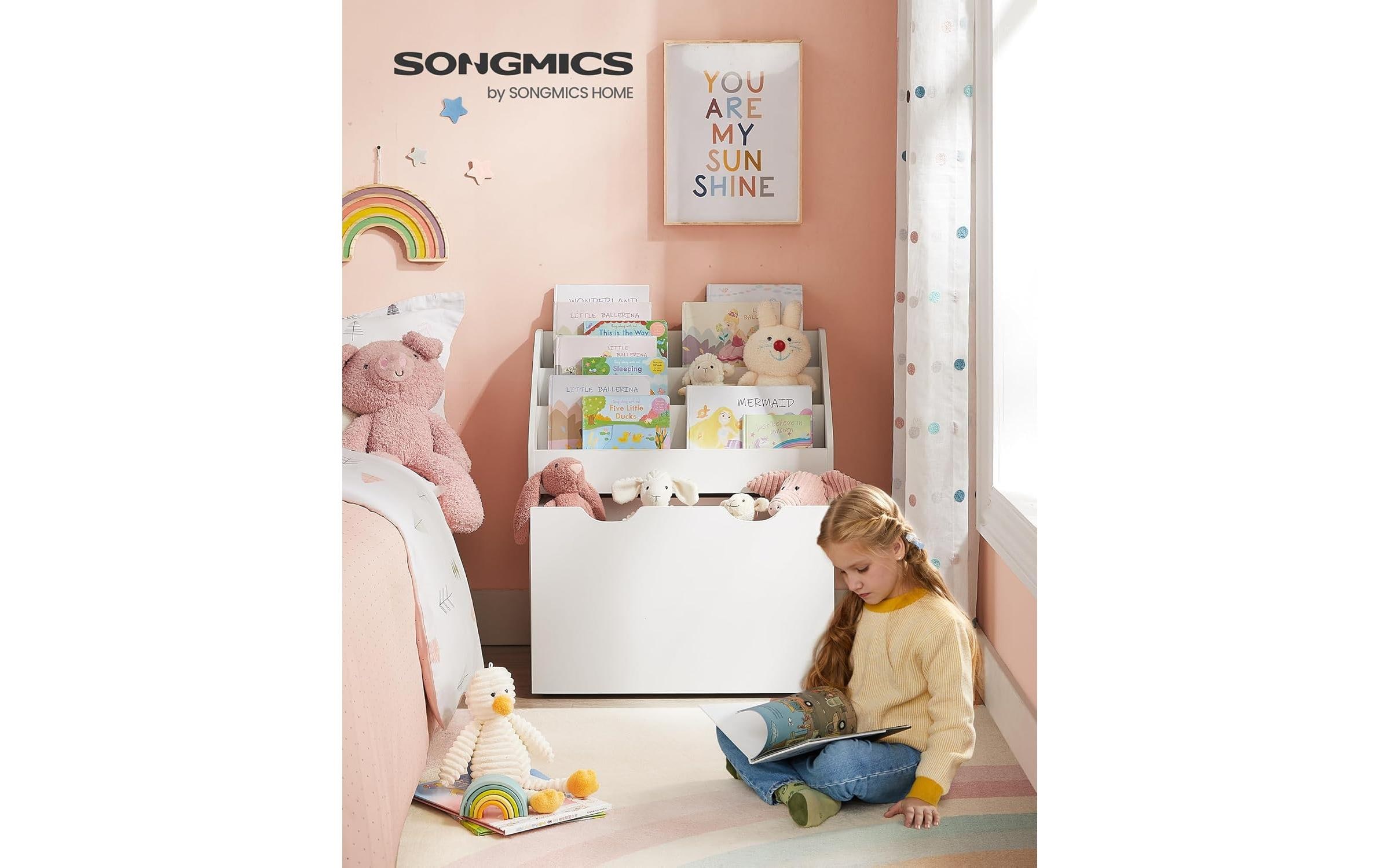 Songmics Bücherregal mit Schublade