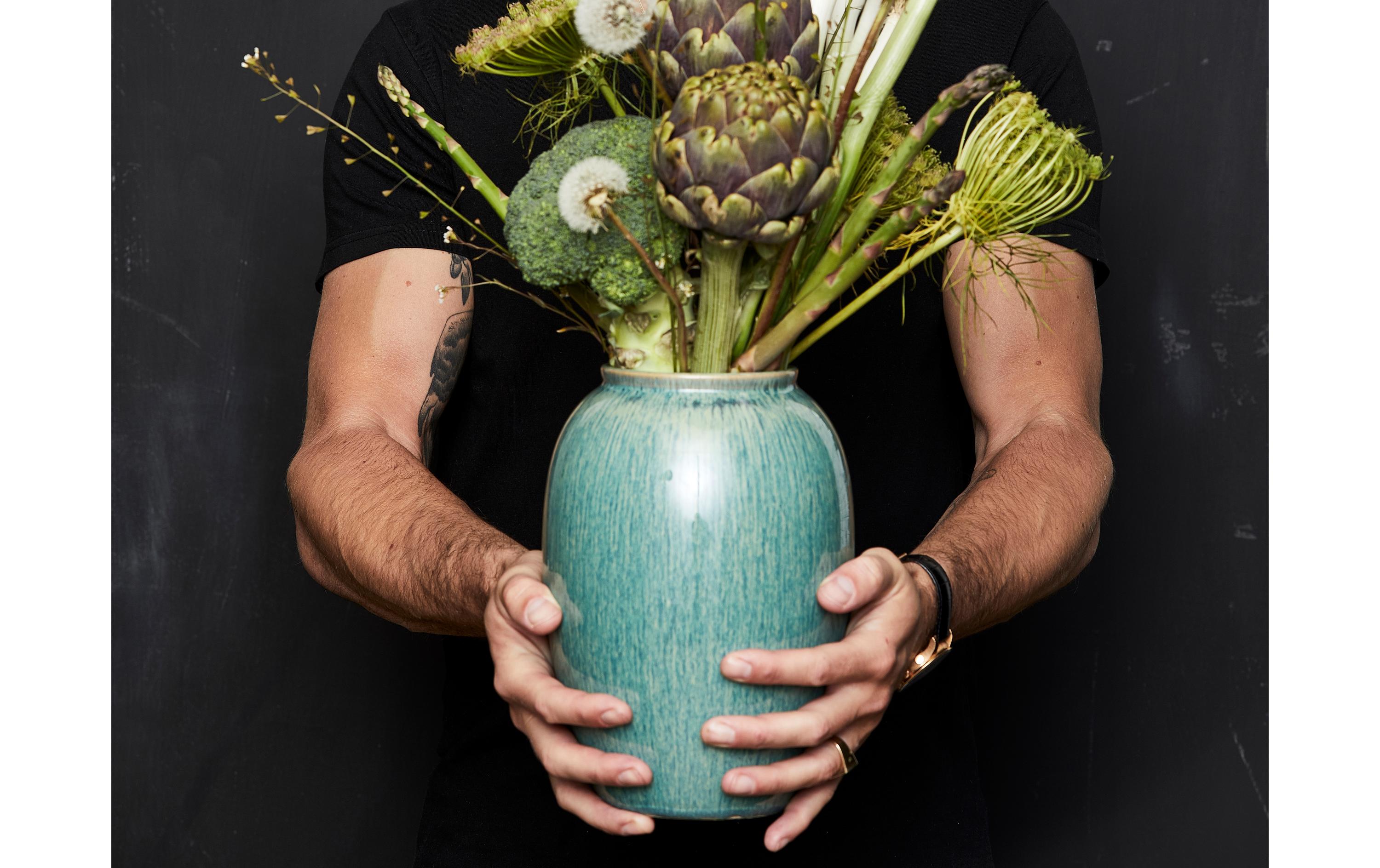 Bitz Vase 20 cm Grün