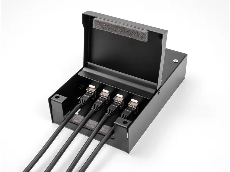 Delock Konsolidierungspunkt-Box 4 Port für Keystone Module Delock Konsolidierungspunkt-Box 4 Port für Keystone Module