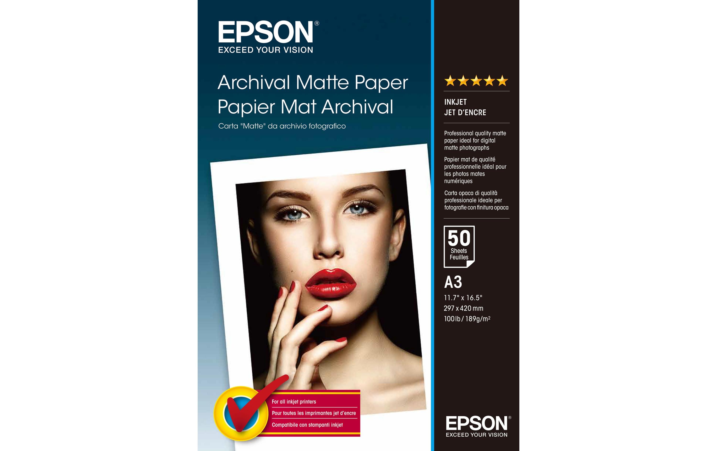 Epson Fotopapier A3 192 g/m² 50 Stück Epson Fotopapier A3 192 g/m² 50 Stück