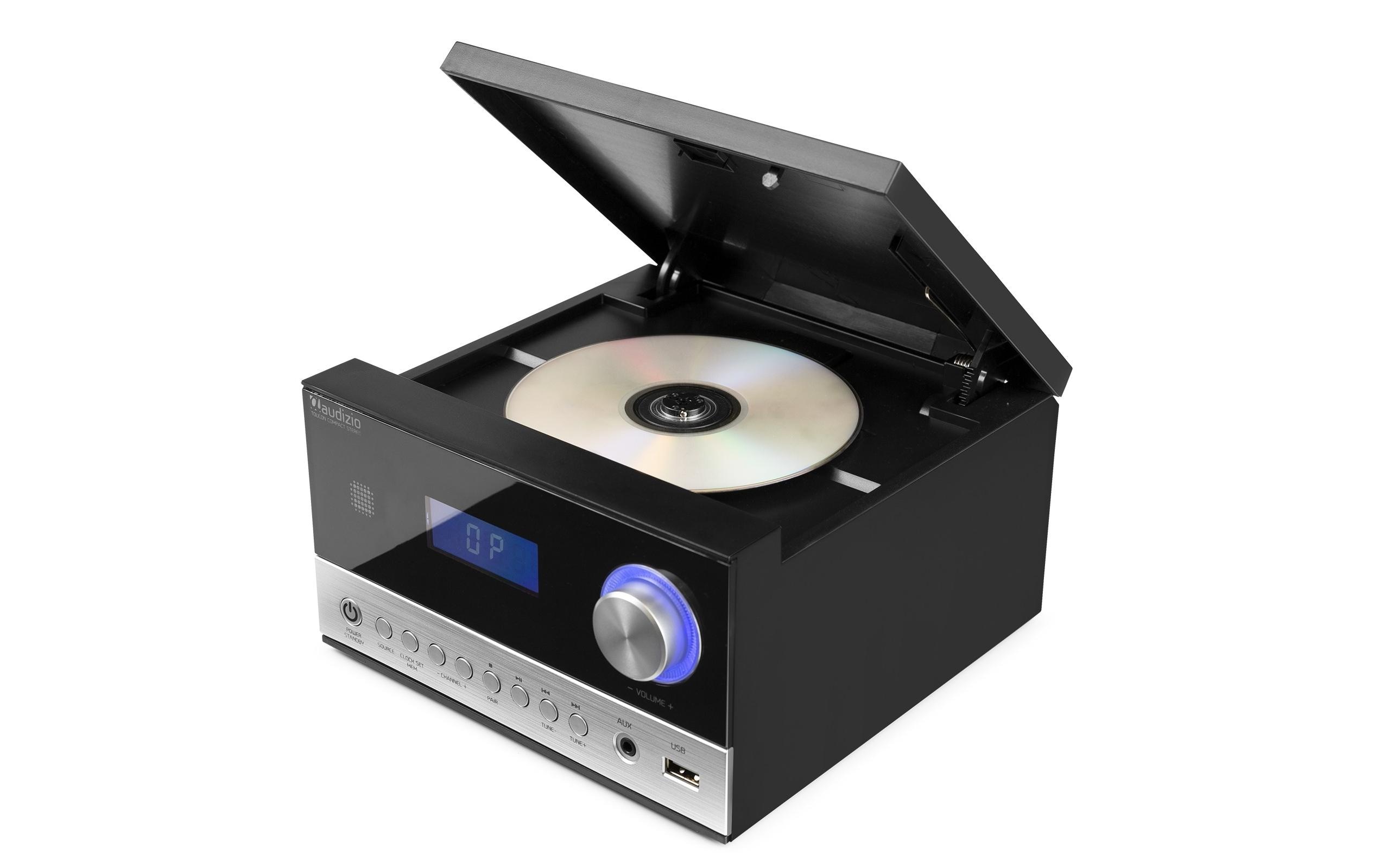 Audizio Micro-HiFi Anlage Toulon Schwarz/Silber