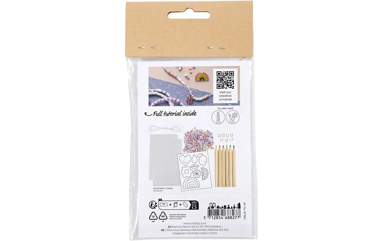 Creativ Company Schmuck Bastelset Armbänder mit Schrumpffolie Creativ Company Schmuck Bastelset Armbänder mit Schrumpffolie