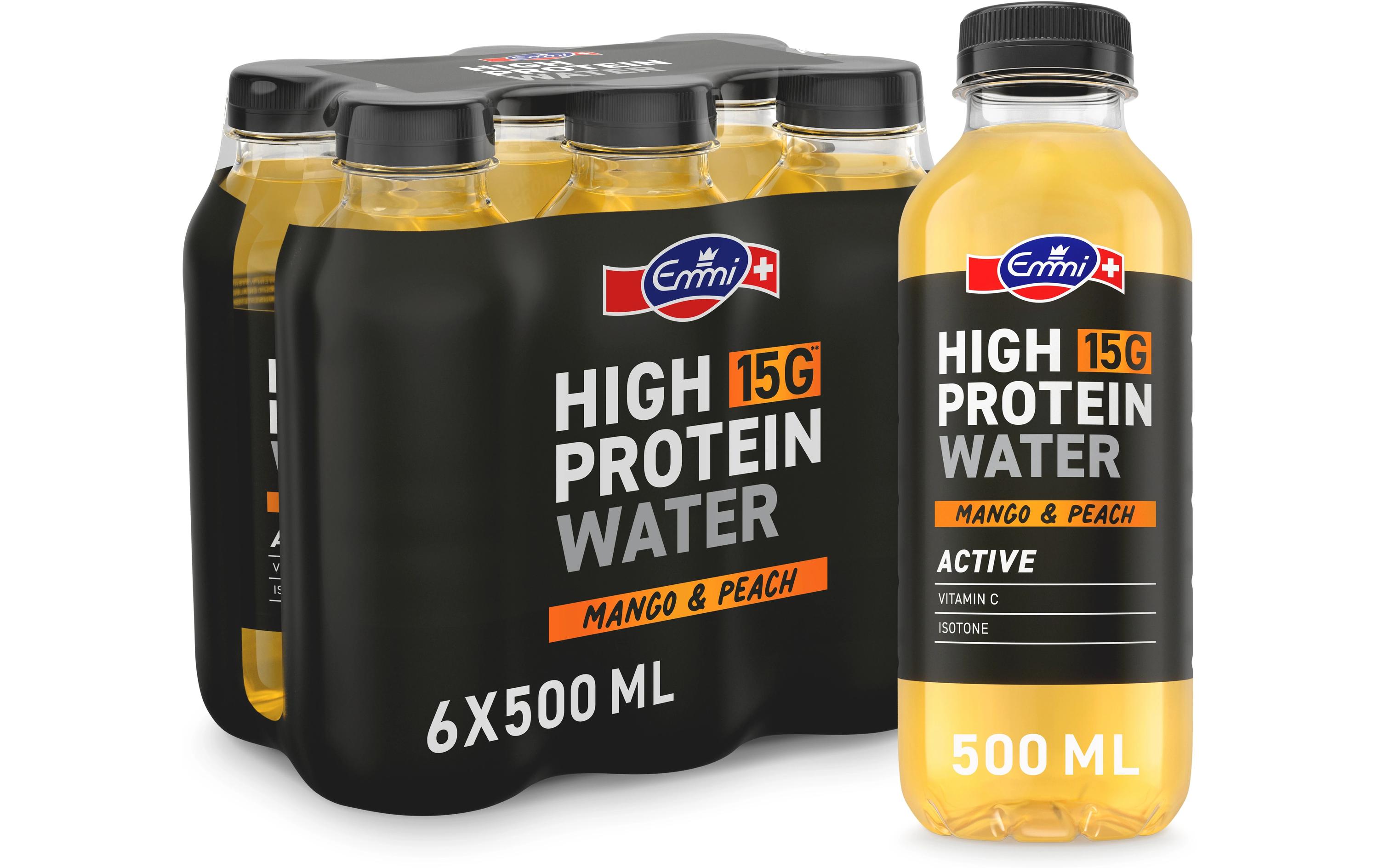 Emmi Milch High Protein Water Mango und Peach 6 x 500 ml Emmi Milch High Protein Water Mango und Peach 6 x 500 ml