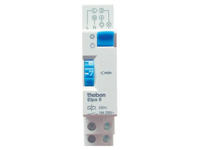 Theben-HTS Treppenlichtautomat ELPA8 REG, 1-7min Theben-HTS Treppenlichtautomat ELPA8 REG, 1-7min