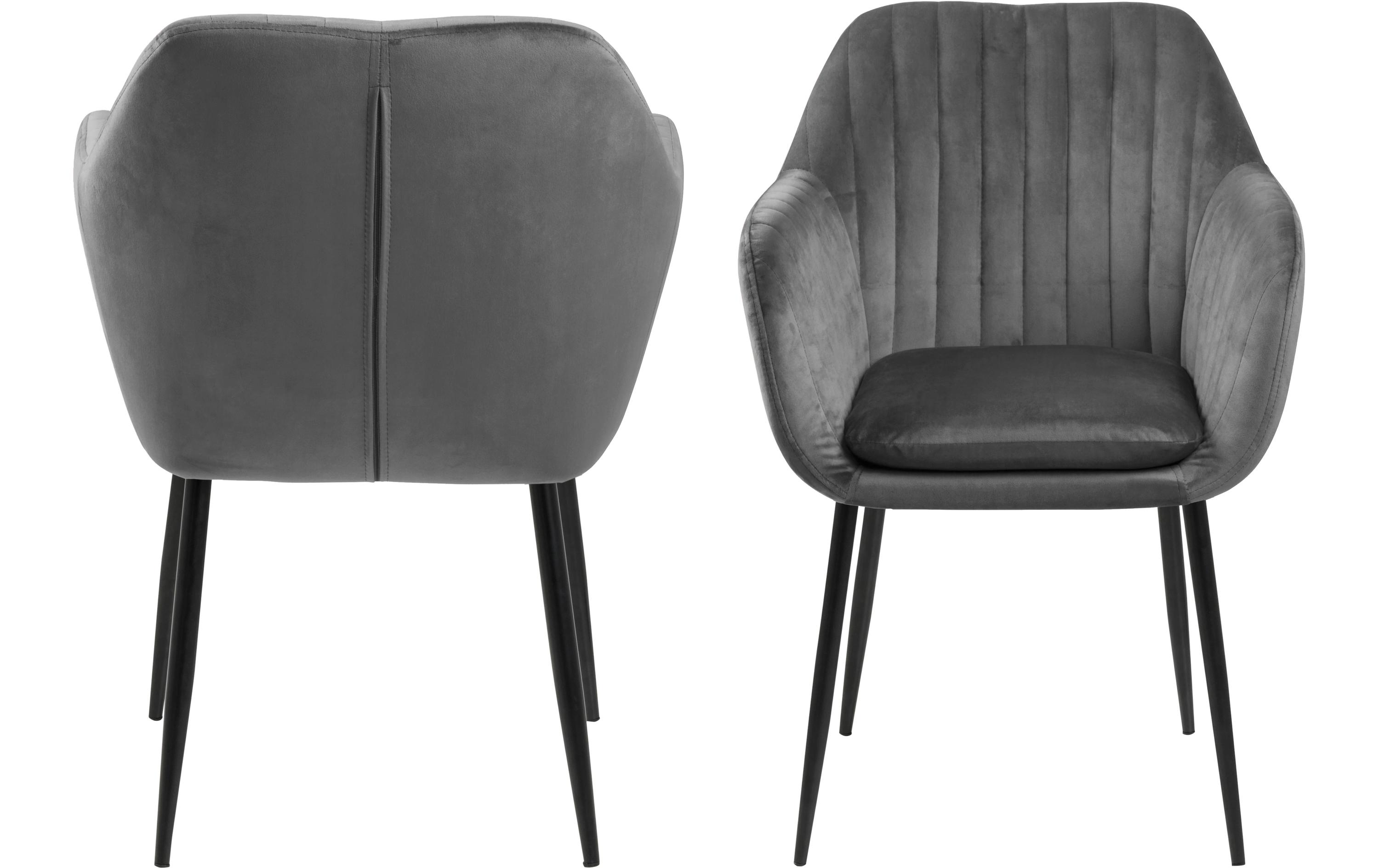 AC Design Stuhl Emilia Dunkelgrau