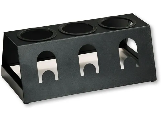 Kesper Flaschenabtropfhalter Metall Mattschwarz 32 x 17 x 12.5 cm