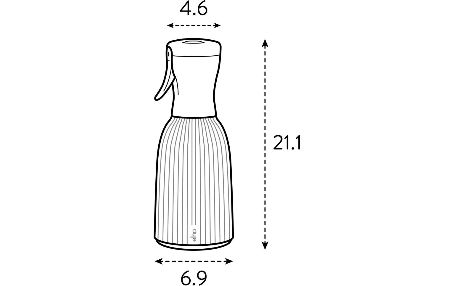 Elho Handsprüher Vibes Fold 0.37 l, Weiss