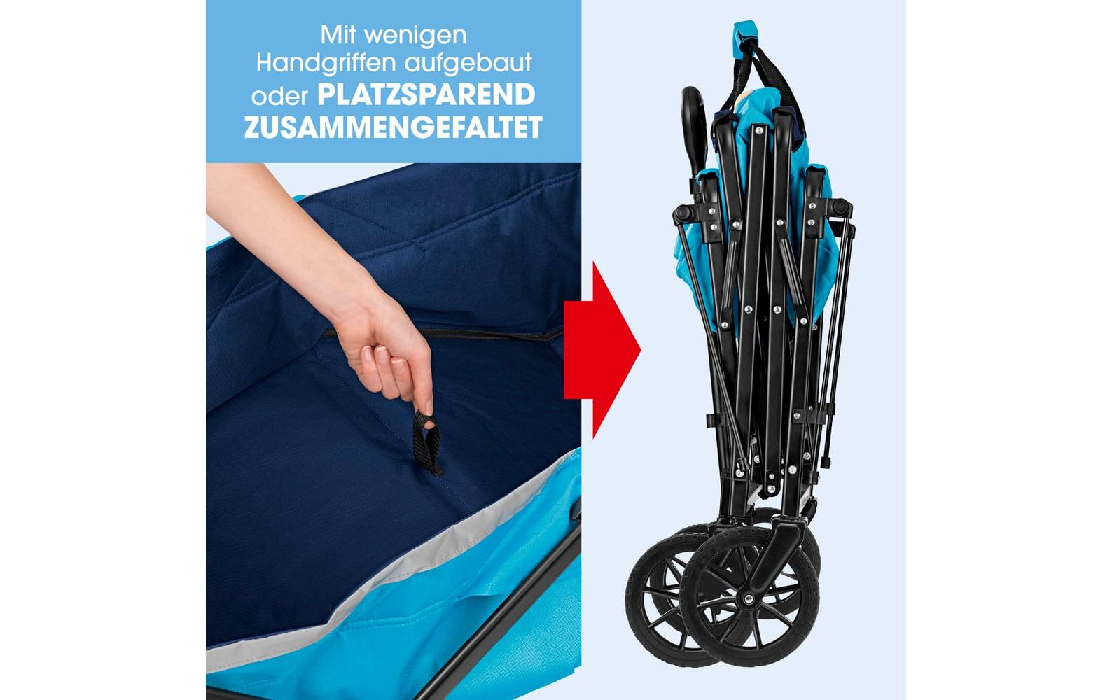 EASYmaxx Bollerwagen Blau