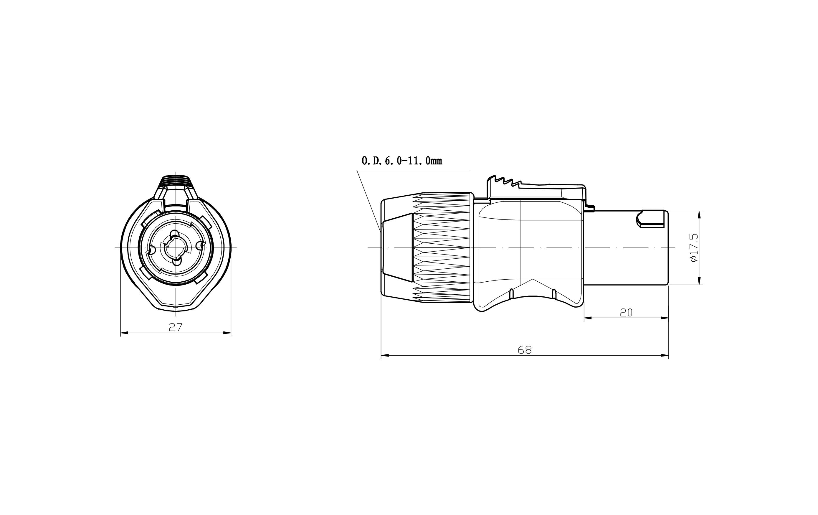 Bemero Stecker BC5001BK-F 4-Pol SpeakON Stecker