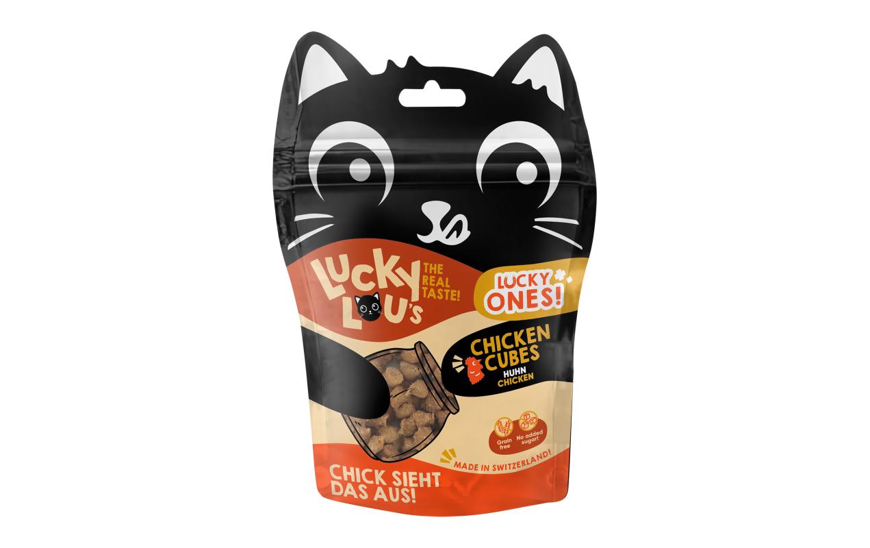 Lucky Lou Katzen-Snack Lucky Ones Cubes Huhn, 8 x 80 g
