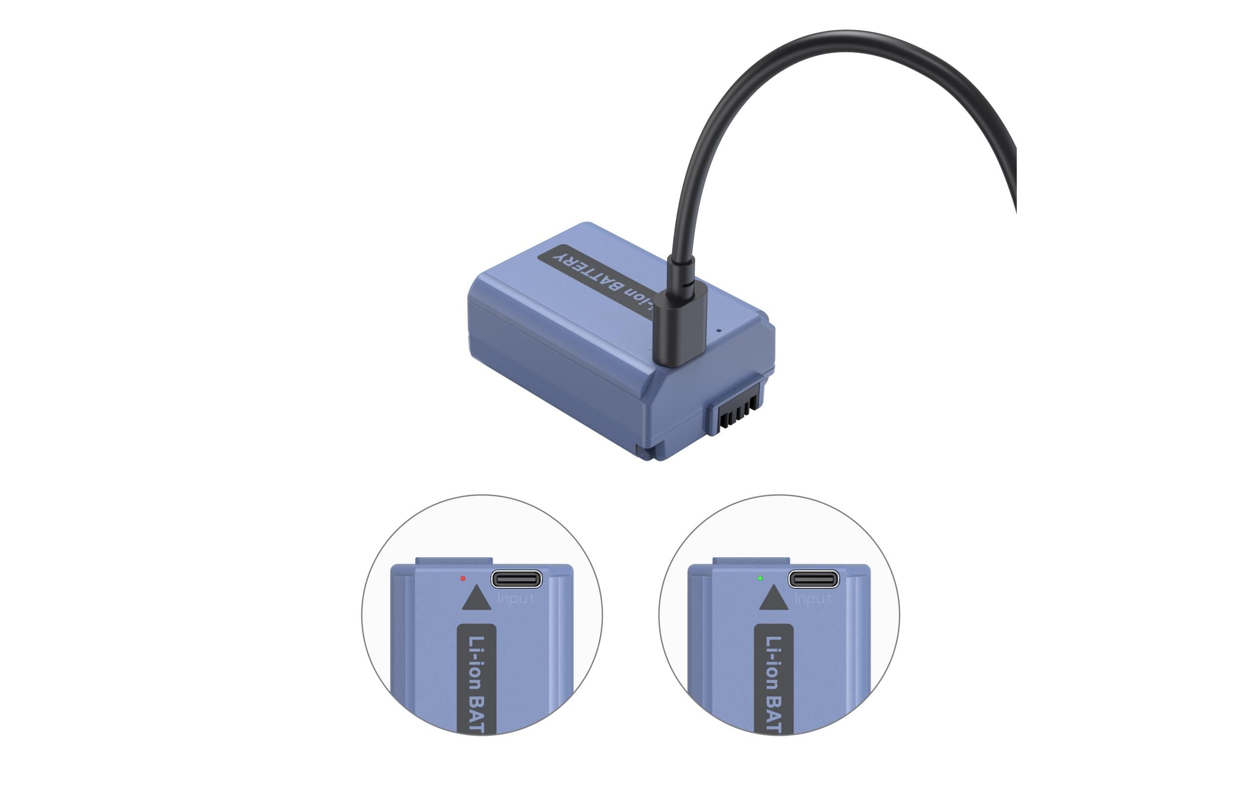 Smallrig Digitalkamera-Akku NP-FW50 USB-C