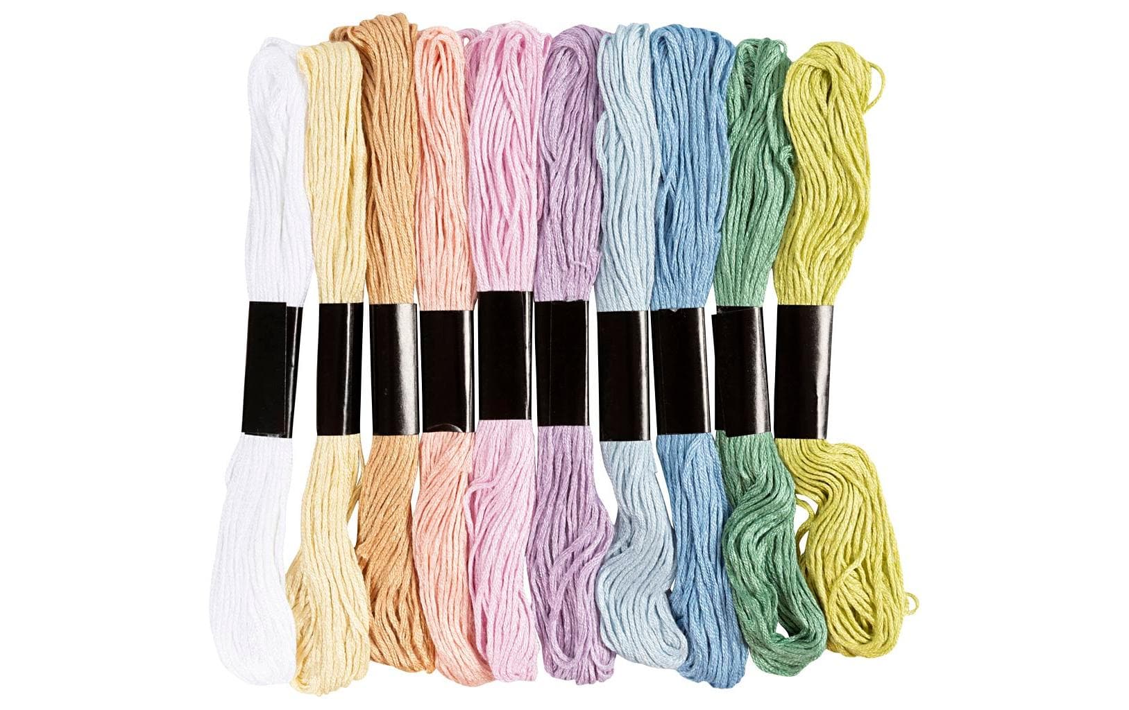Creativ Company Stickgarn Pastellfarben, 10 x 8 m