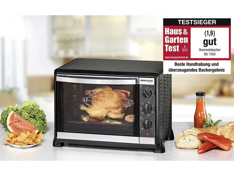 Rommelsbacher Backofen 20.BG 1550 30 l, Schwarz