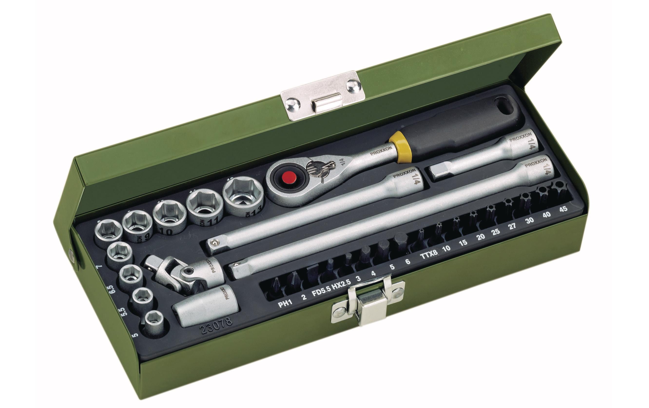 Proxxon Industrial Steckschlüssel-Set 1/4 32-teilig Proxxon Industrial Steckschlüssel-Set 1/4 32-teilig