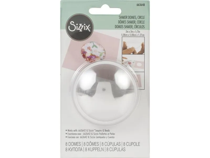 Sizzix Schüttelkuppel 3D Kreis, 8 Stück