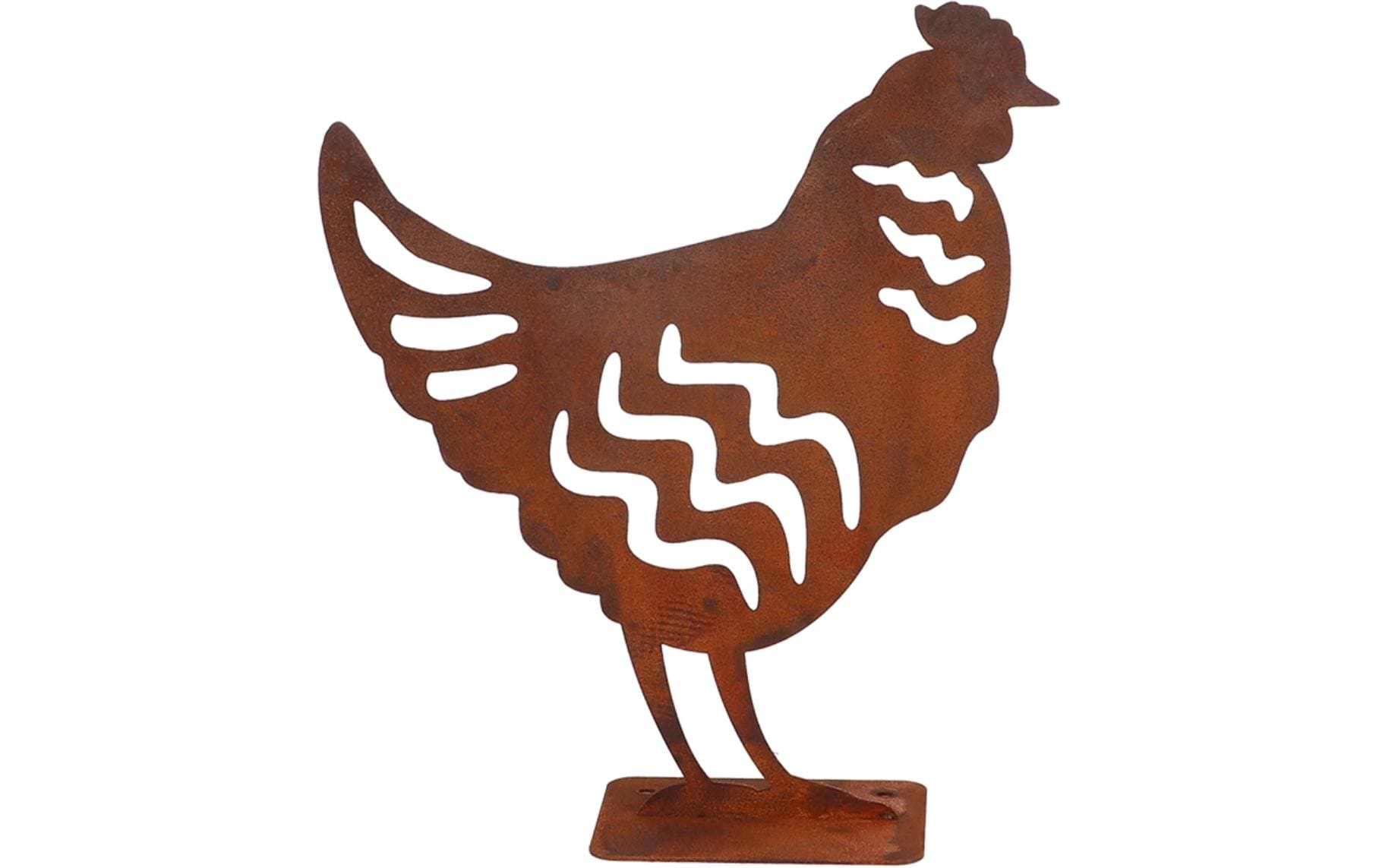Esschert Design Dekofigur Huhn Rostbraun