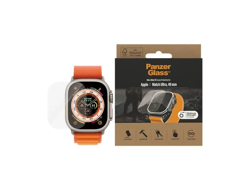 Panzerglass Displayschutz AB Apple Watch Ultra 49 mm Panzerglass Displayschutz AB Apple Watch Ultra 49 mm