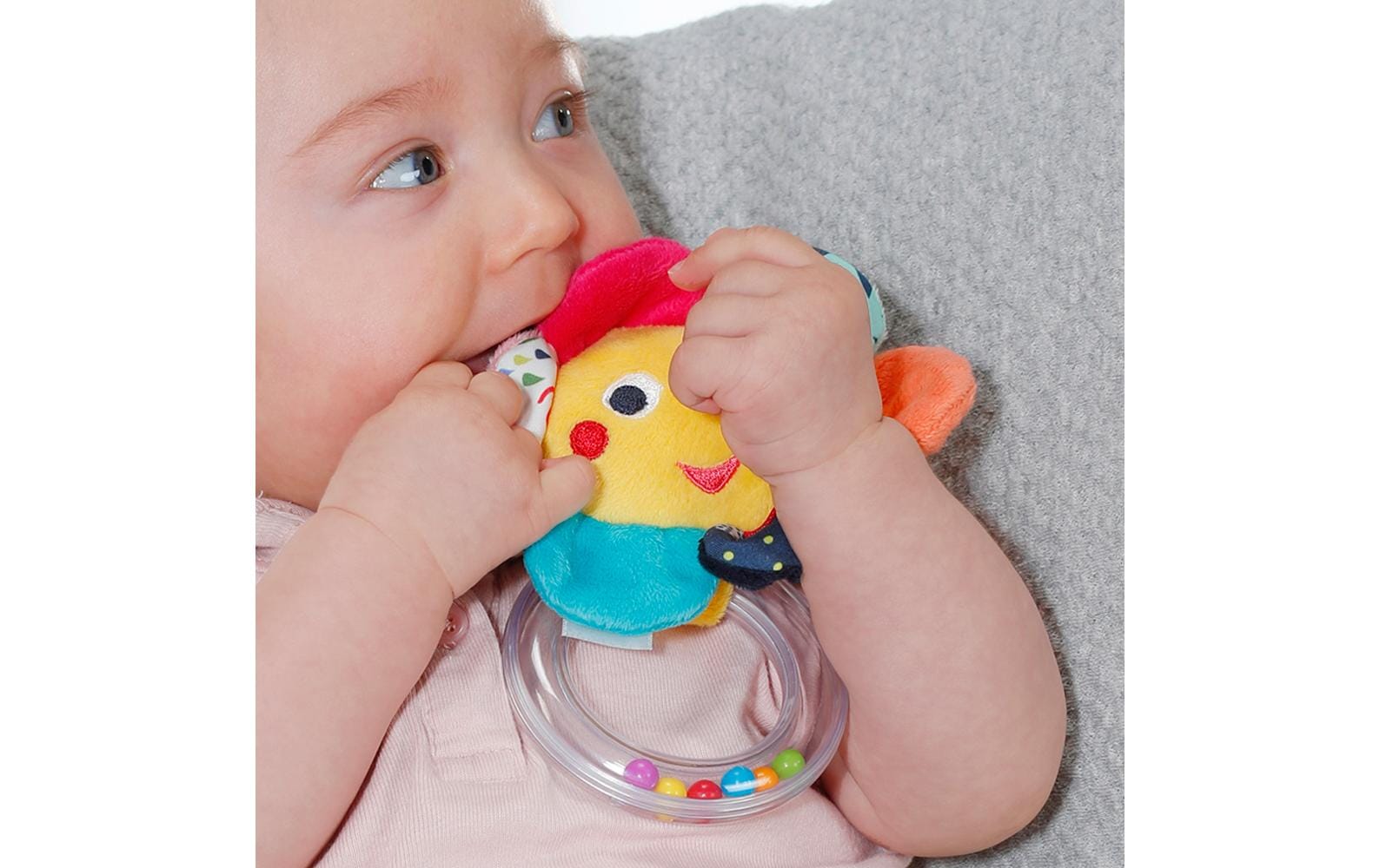 fehn Greifling mit Rassel Blume fehn Greifling mit Rassel Blume