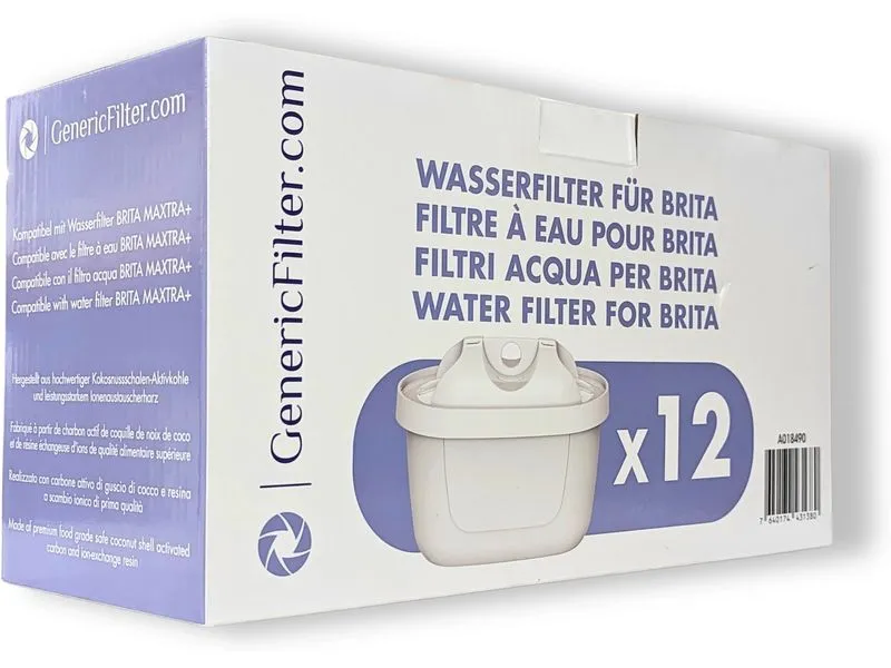 GenericFilter Wasserfilterkartuschen für Brita Maxtra+ 12 Stück