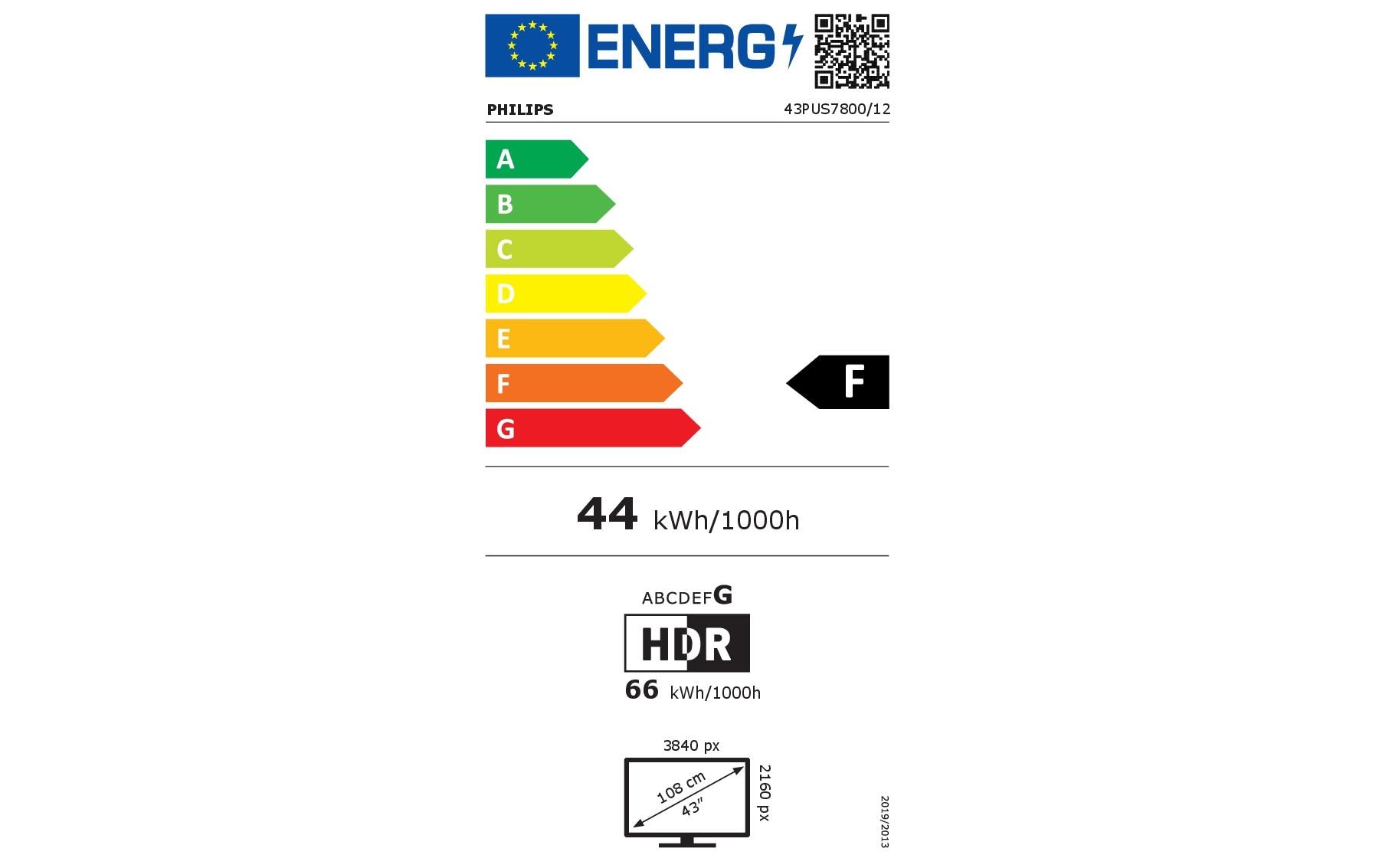 Philips TV 43PUS8000/12 43 4K Ambilight TV, 2025