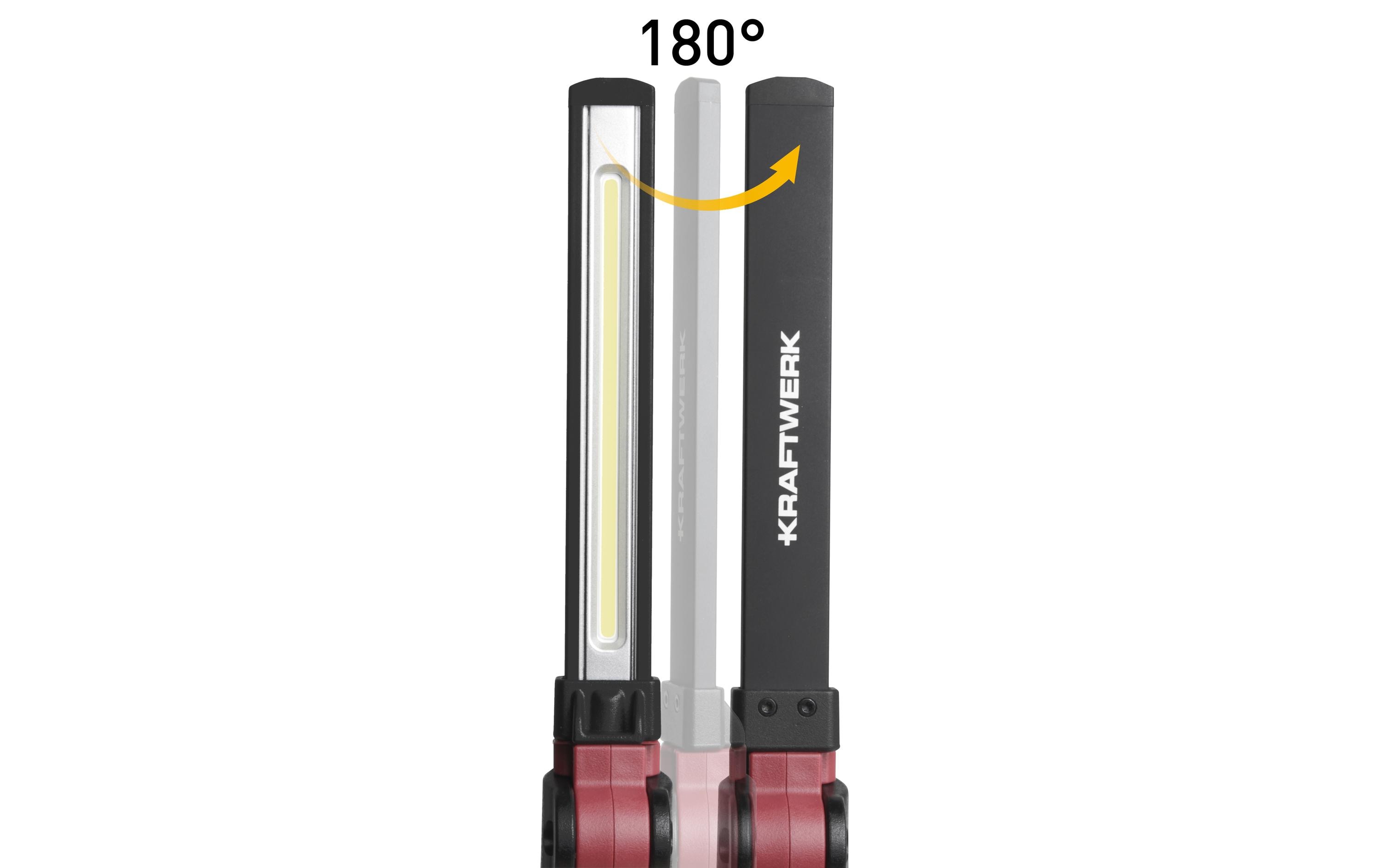 Kraftwerk Akku-Lampe 2 x LED Handlampe Slimlight 700, 3.7 V, 2600 mAh