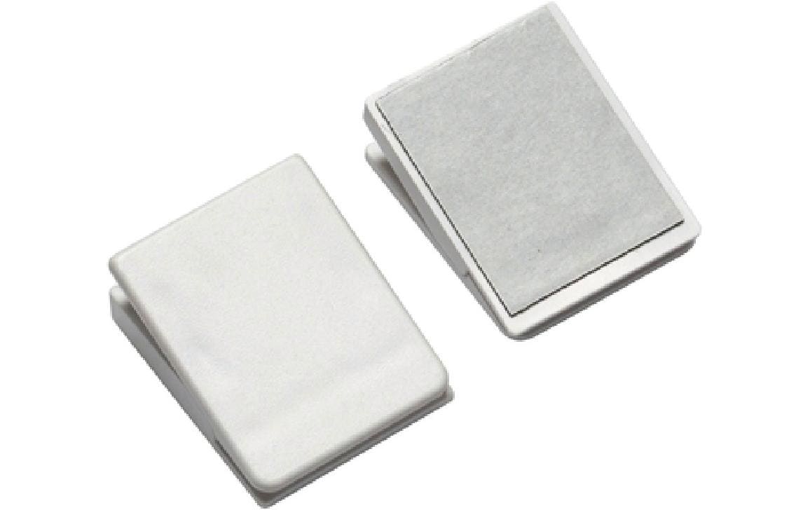 Gardinia Klebeklammer Outdoor, Weiss,4 Stück