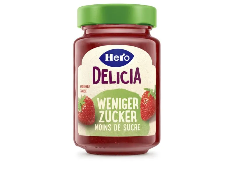 Hero Brotaufstrich Delicia Erdbeer weniger Zucker 270 g Hero Brotaufstrich Delicia Erdbeer weniger Zucker 270 g