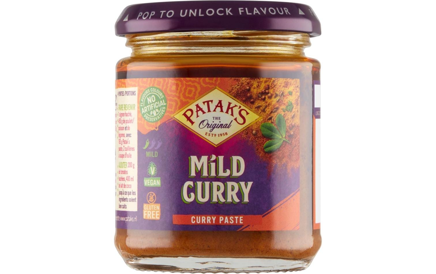 Pataks Mild Curry Paste 165 g