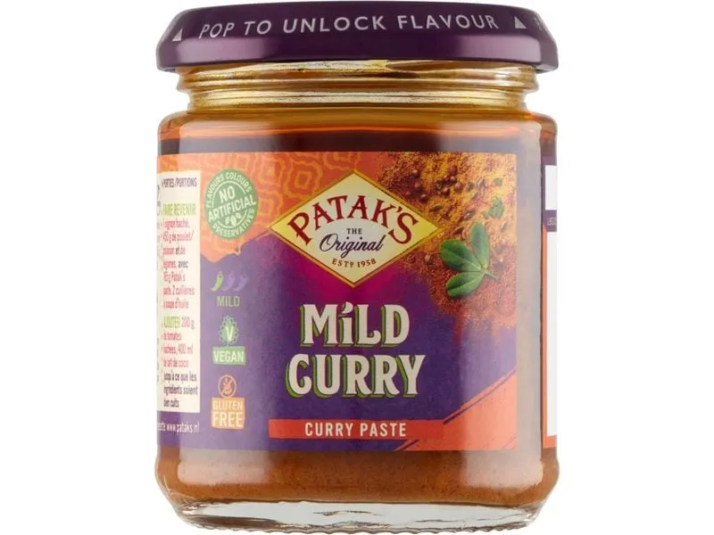 Pataks Mild Curry Paste 165 g Pataks Mild Curry Paste 165 g