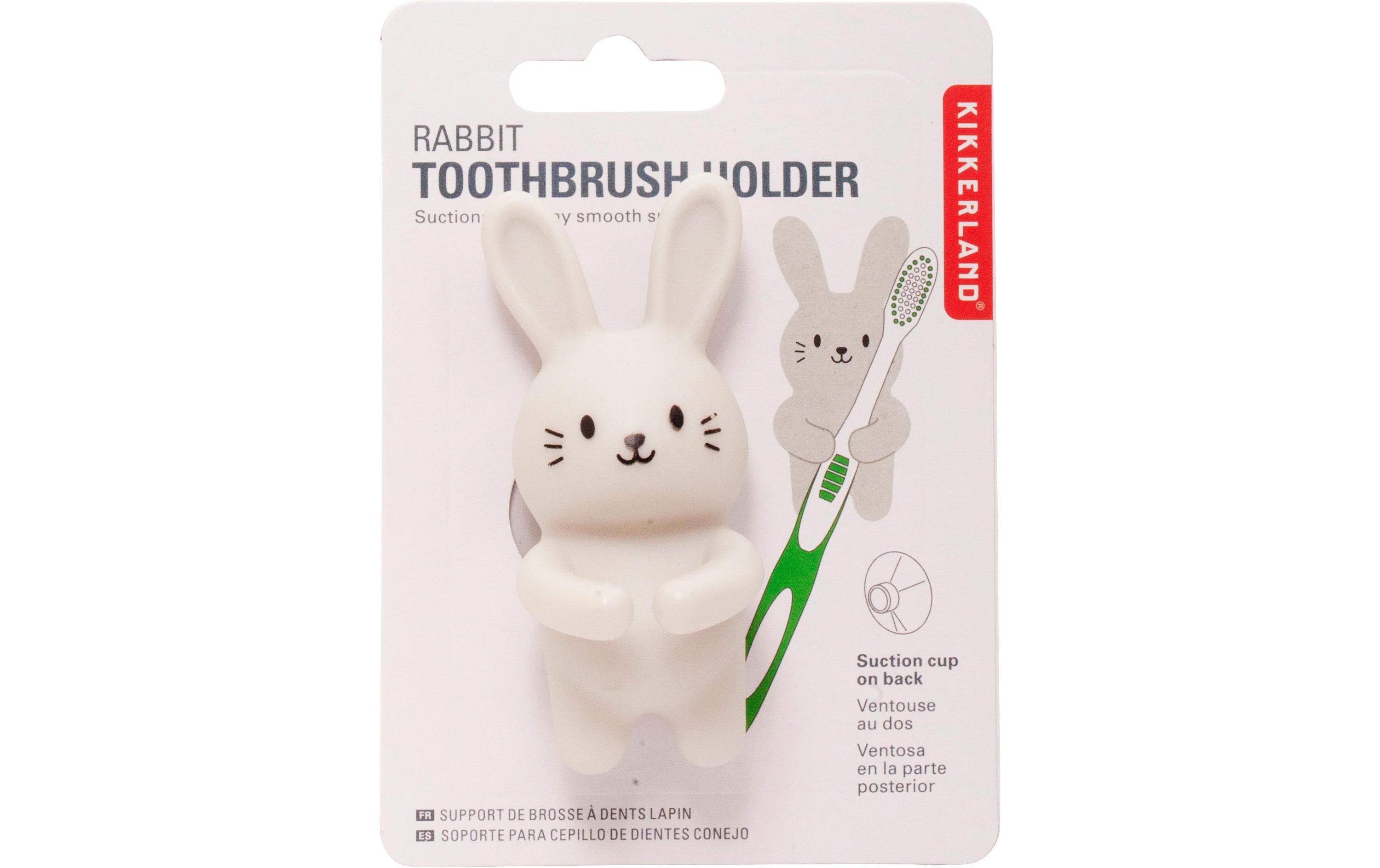 Kikkerland Zahnbürstenhalter Häschen Weiss