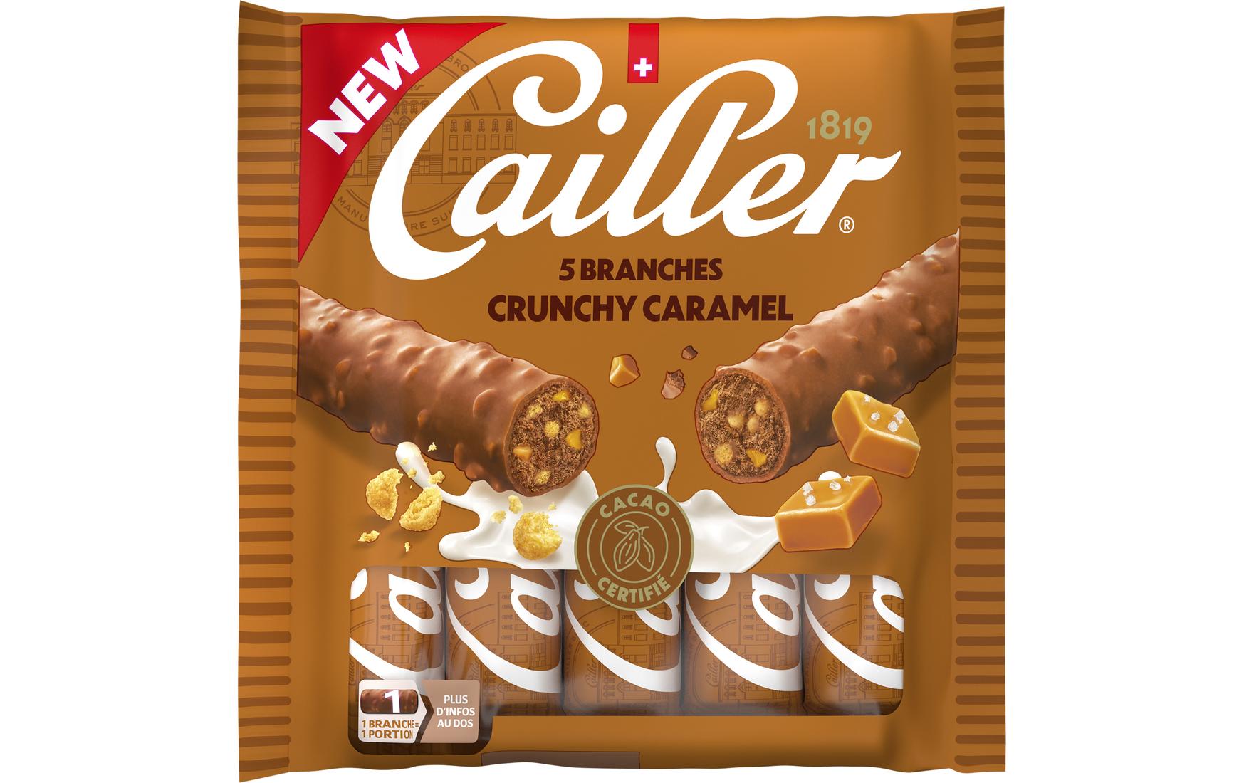 Cailler Branches Crunchy Caramel 5 x 23 g