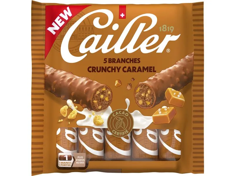 Cailler Branches Crunchy Caramel 5 x 23 g