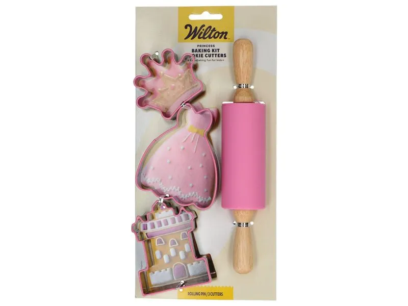 BackshopSchweiz Backset mit Ausstecher und Wallholz – Prinzessin Prinzessin BackshopSchweiz Backset mit Ausstecher und Wallholz – Prinzessin Prinzessin