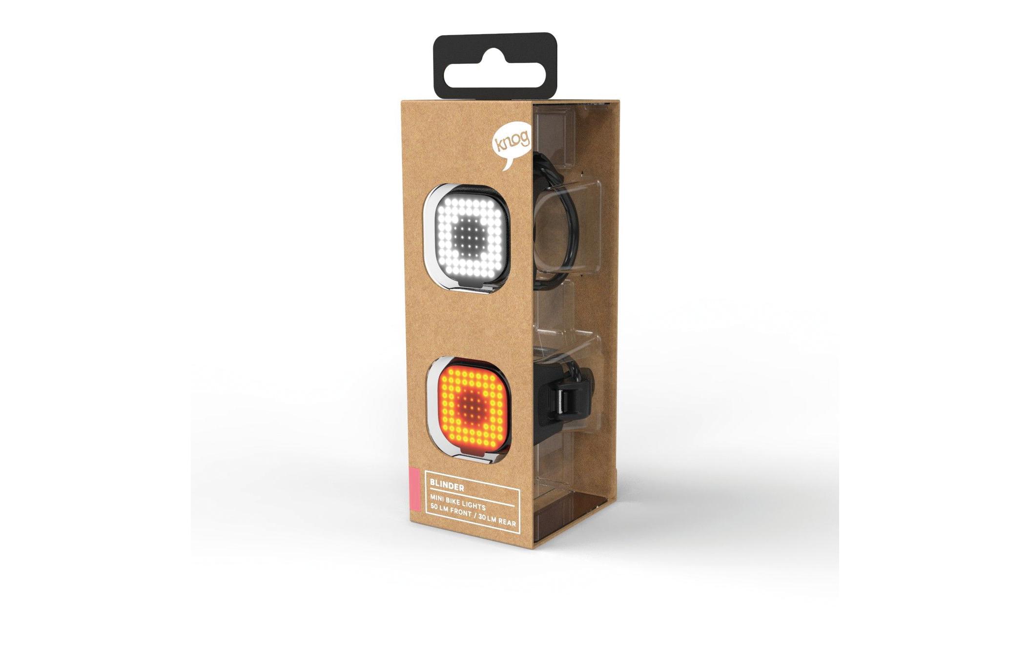 knog. Velolampe Blinder Mini Square Lichtset
