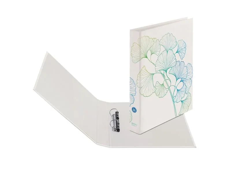Herlitz Ringbuch MaX GREENline Ginkgo 2.5 cm, Blau/Grün/Weiss