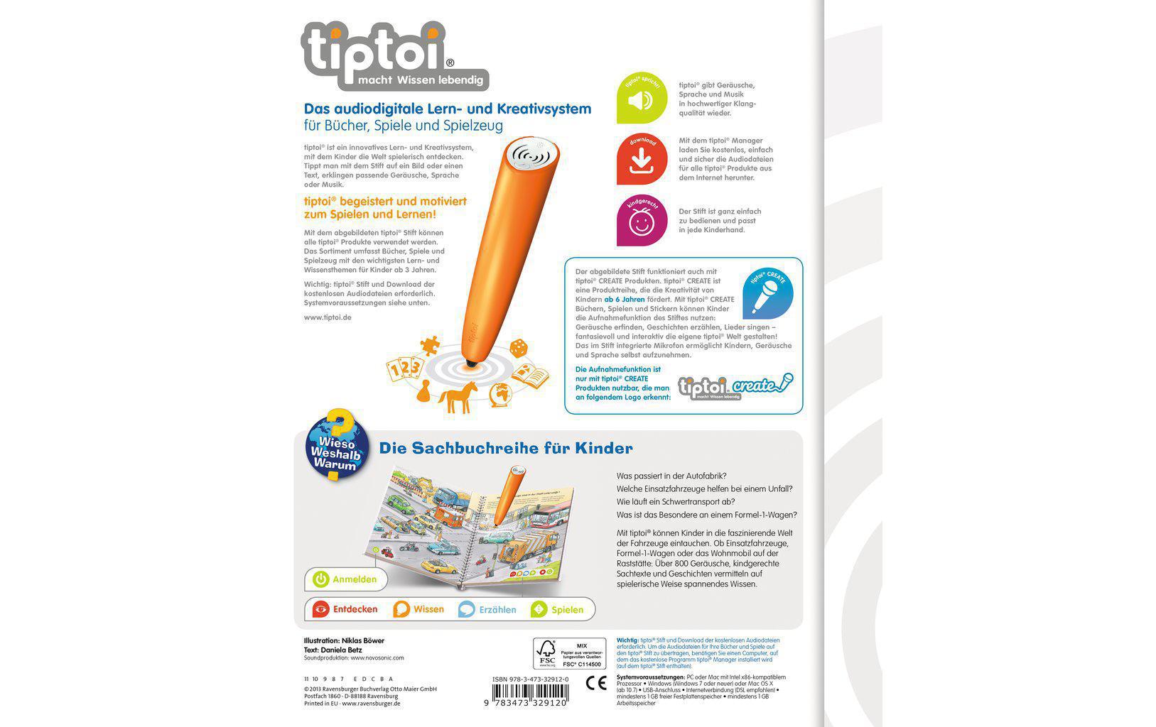 tiptoi Lernbuch Die Welt der Fahrzeuge