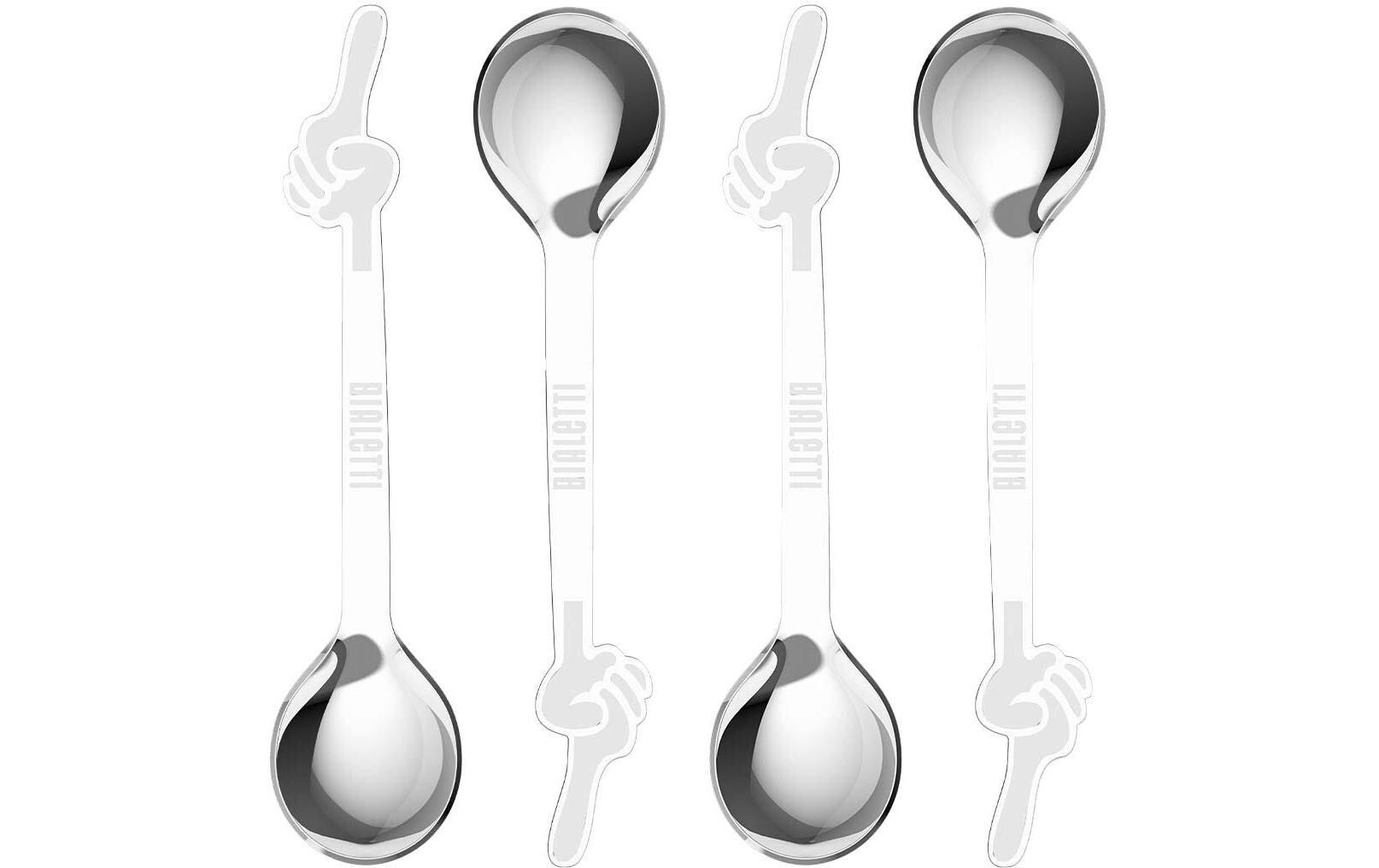 Bialetti Löffel Omino 4 Stück, Silber